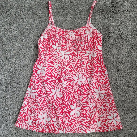 Kim Rogers Belk Women's Tummy Control Shape Support Swim Suit Medium Rose/White. - Picture 1 of 10
